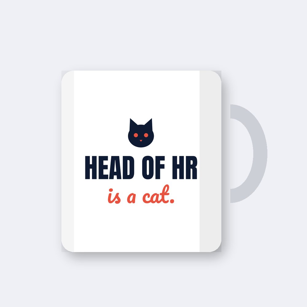 Head of HR is a cat — 11oz mug mockup