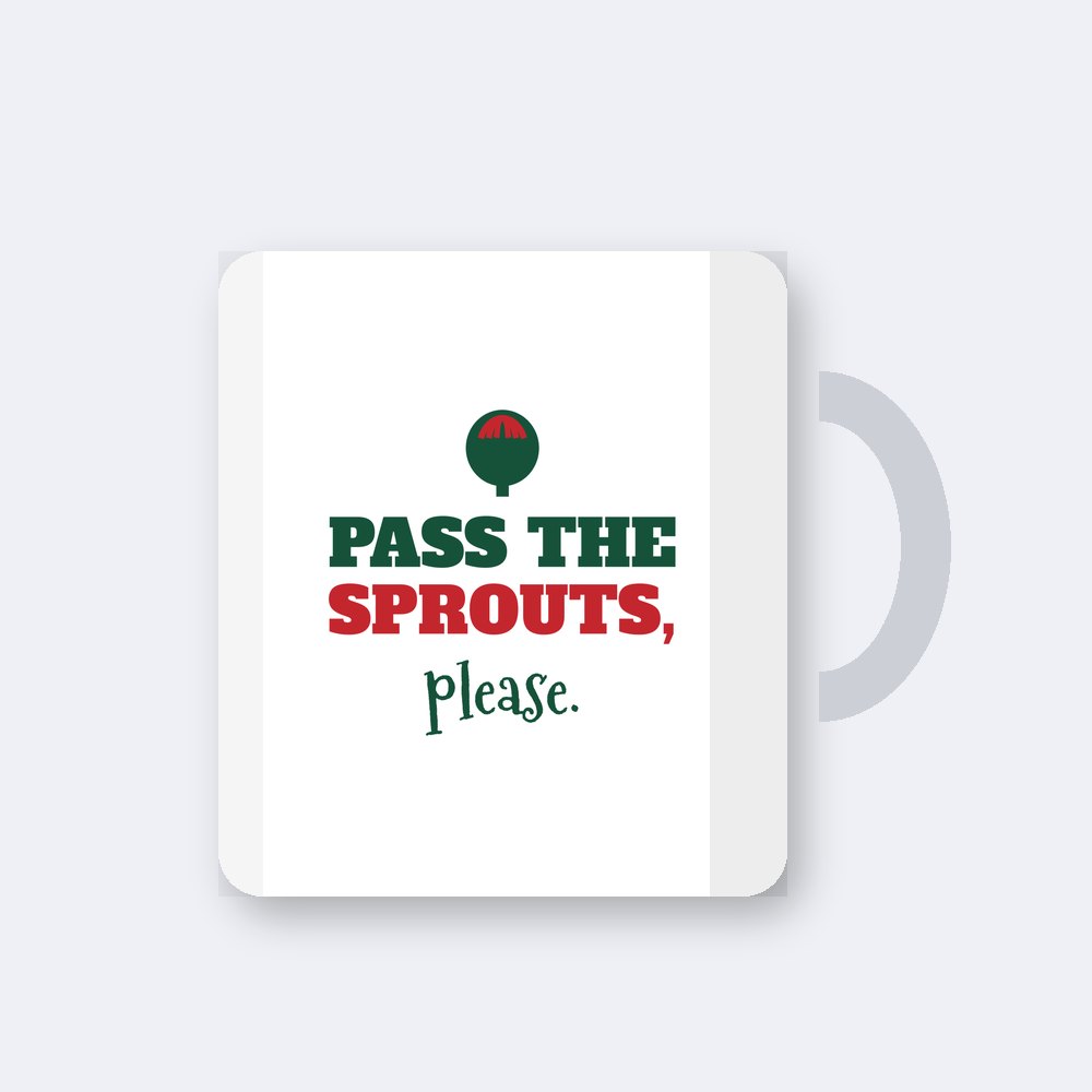 Pass the sprouts, please — 11oz mug mockup